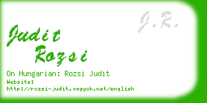 judit rozsi business card